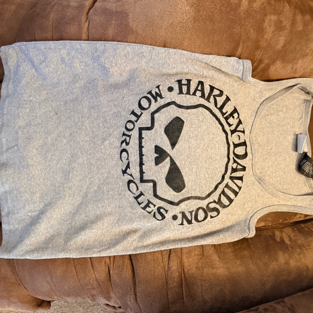 Harley-Davidson Heather Gray Sleeveless Top